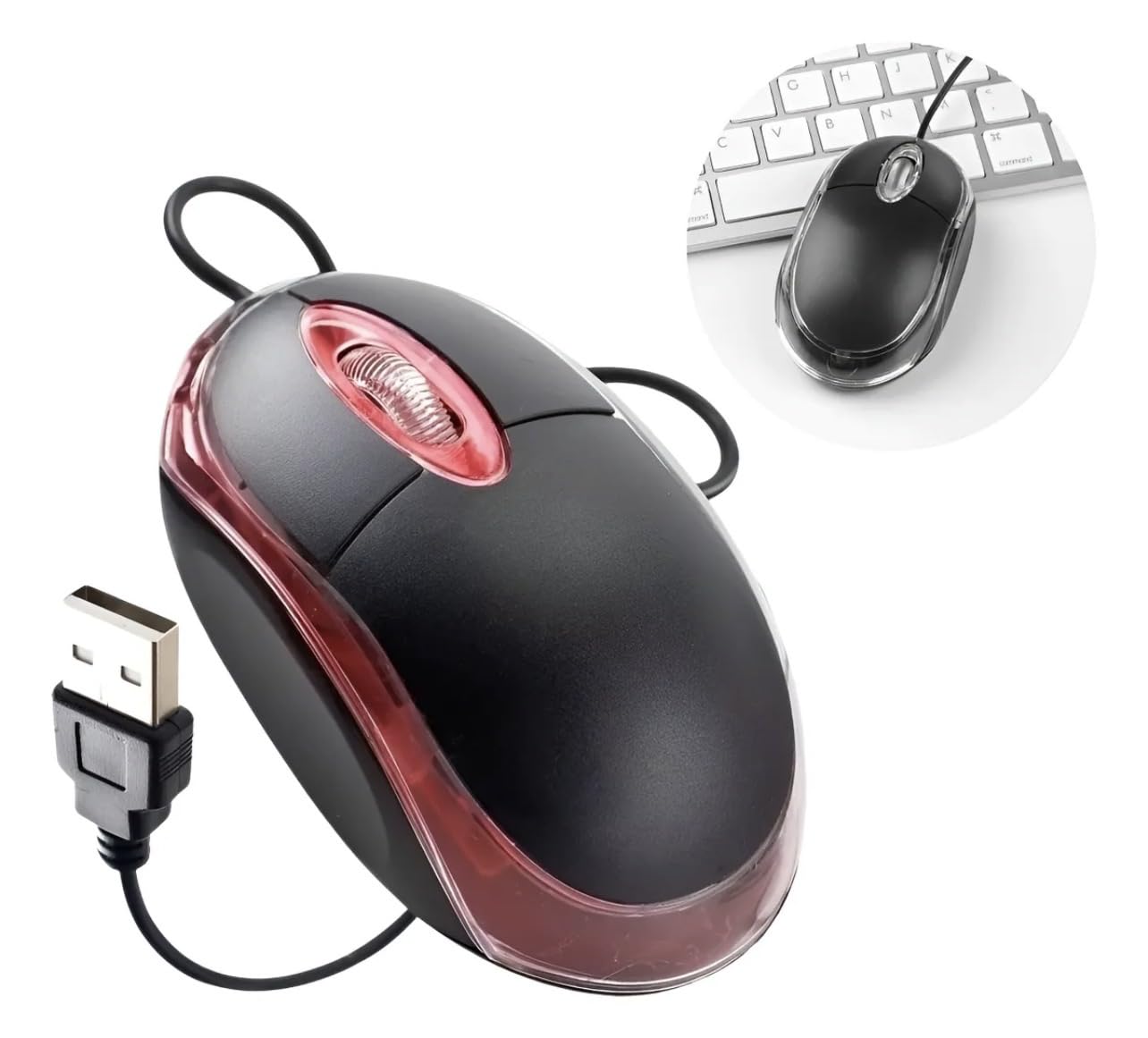 Mouse 2.0 Usb Com Fio Classic Box Óptico Usb Notebook Computador B